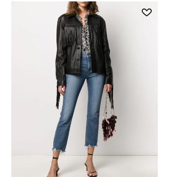 3x1 high-waisted distressed cropped jeans